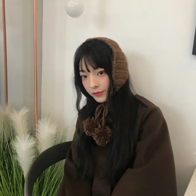 Winter Ear Protectors Warm Retro Earmuffs Women Coffee - Shop at LoveMi