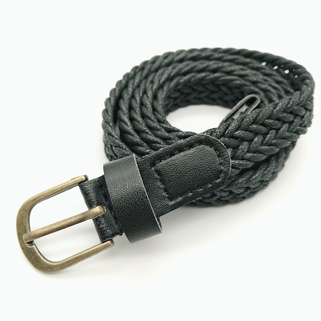 Title 2, Vintage Style Alloy Pin Buckle Wax Rope Braided...