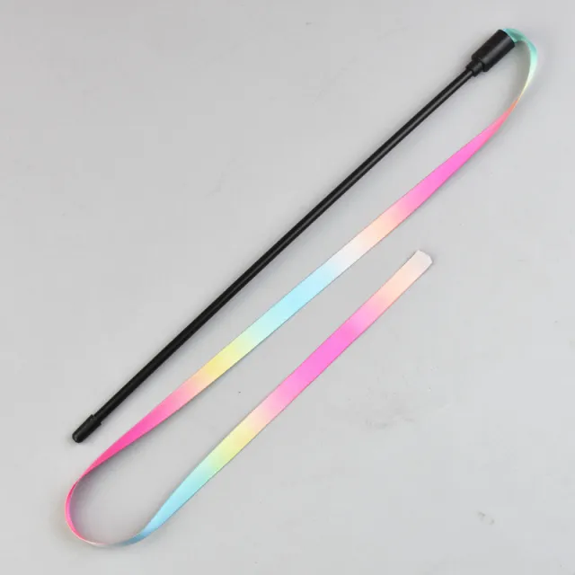 Interactive Cat Rainbow Wand Toys Interactive Cat Teaser Wand String Colorful Ribbon Charmer For Most Cats Clouds - Shop at LoveMi