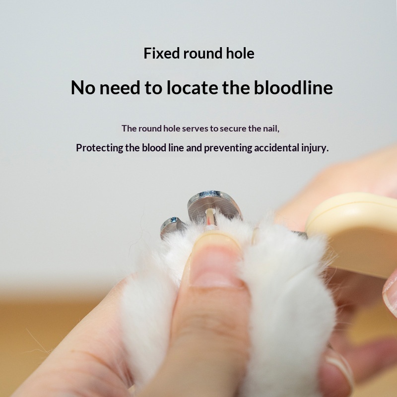Little Rabbit Blind Cutters Pet Nail Cutters Cat Nail Cutters Anti-Catch Cat Nail Cutters Baby Cat Claw Cutters Anti-Cut Blood Line Round Hole detail photo 1