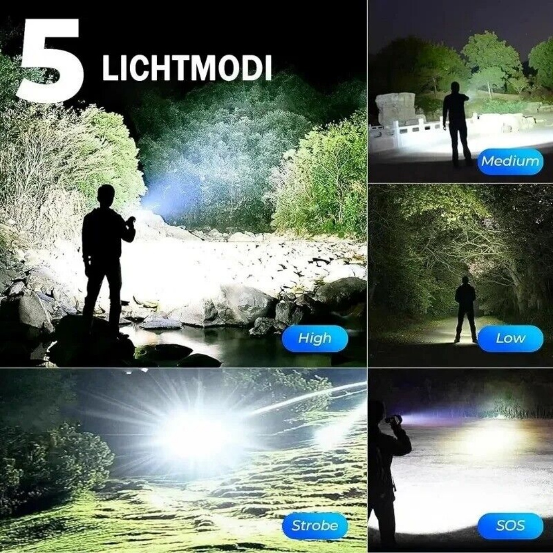9900000LM Rechargeable LED Flashlight Super Bright Torch Tactical Lamp 26650 — image 10