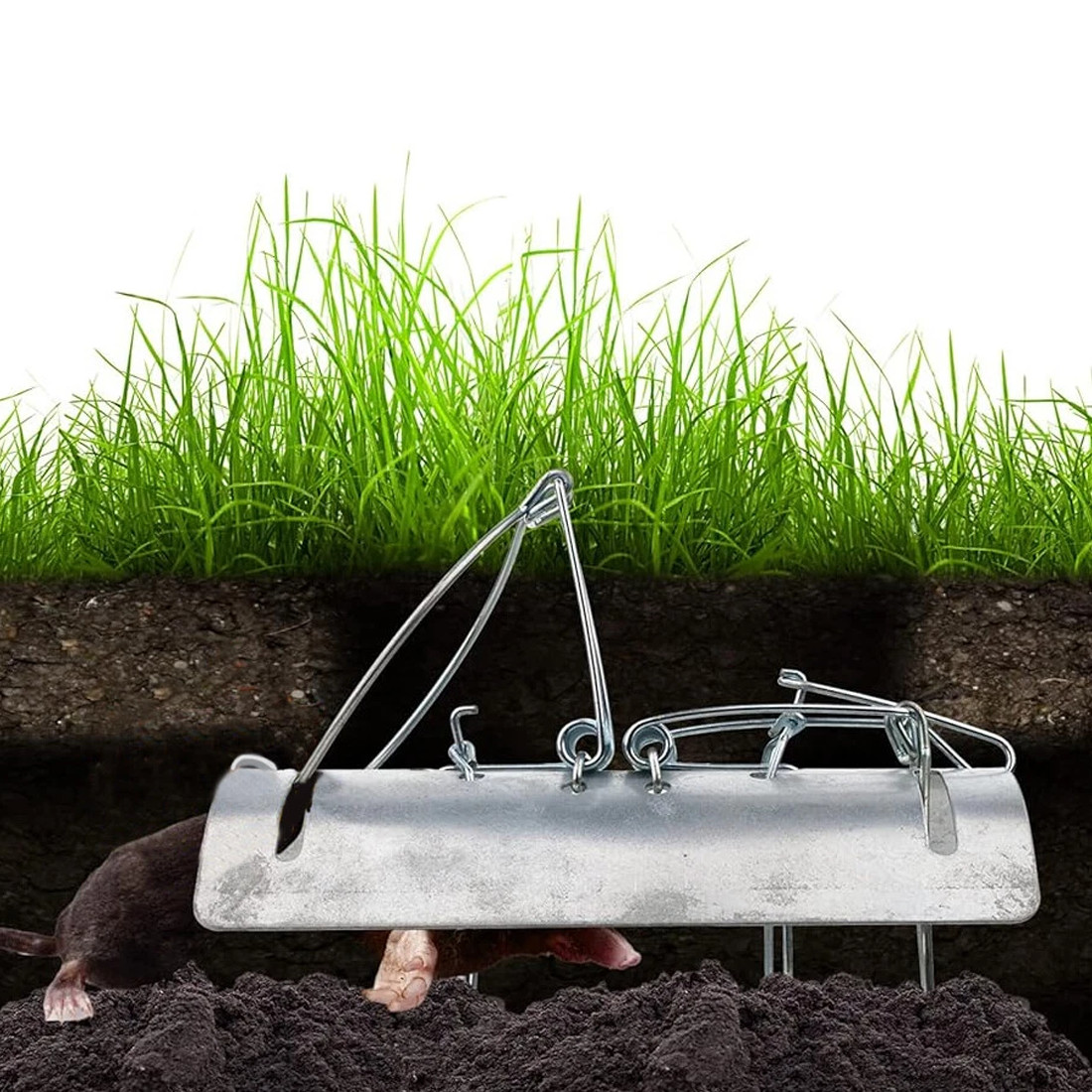 Pack Of 5 Tunnel Mole Trap Quick Kill Control Repellent Traps