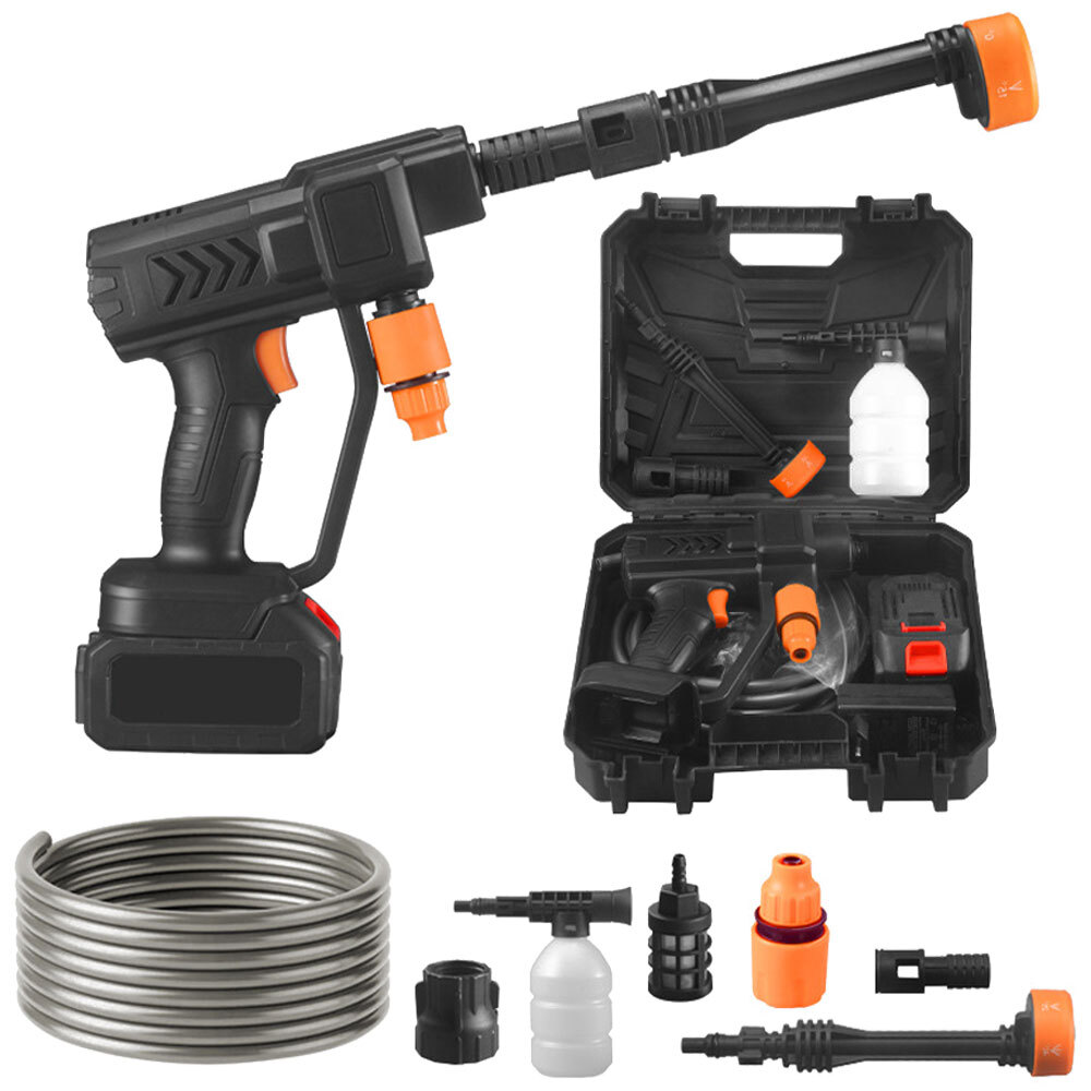 2 Battery Portable Cordless Car High Pressure Washer Jet Water Wash Cleaner Gun — image 6