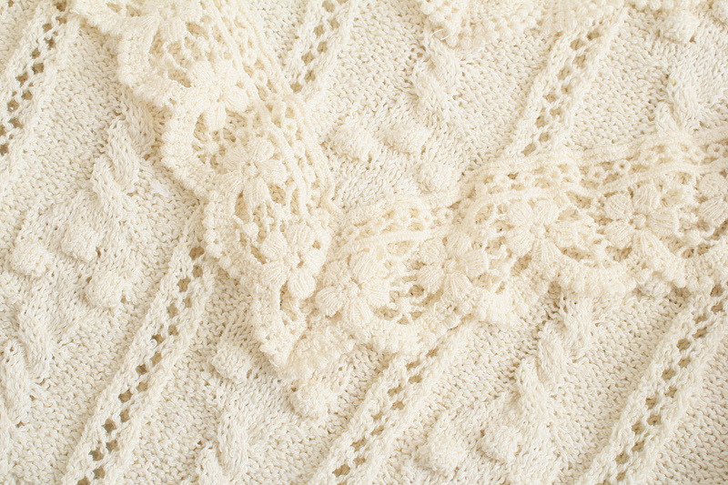 Women's Turtleneck Layered Jacquard Cropped Sweater