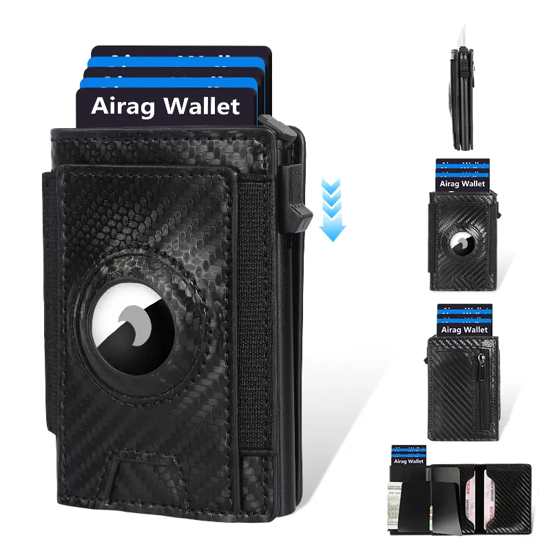 Men's Slim Wallet, RFID Metal Aluminum Shell