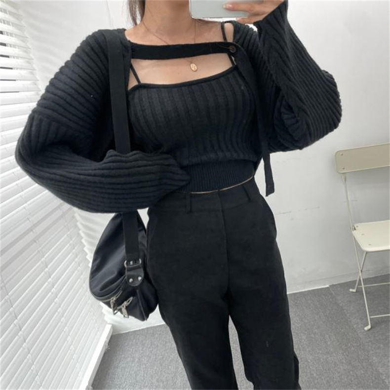 Women's Irregular High Waist Slim Sling Suit