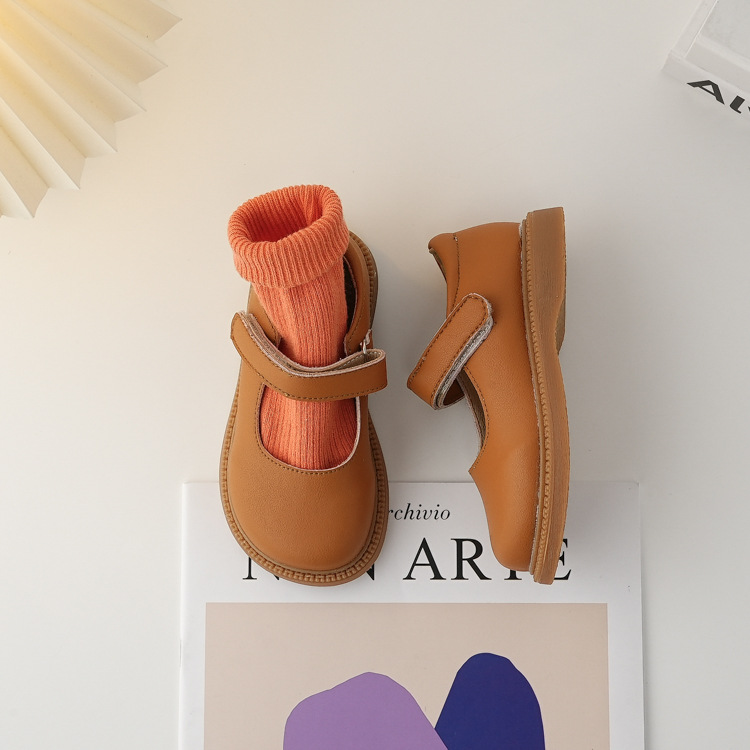 All-match Children's Neutral Leather Shoes - 25