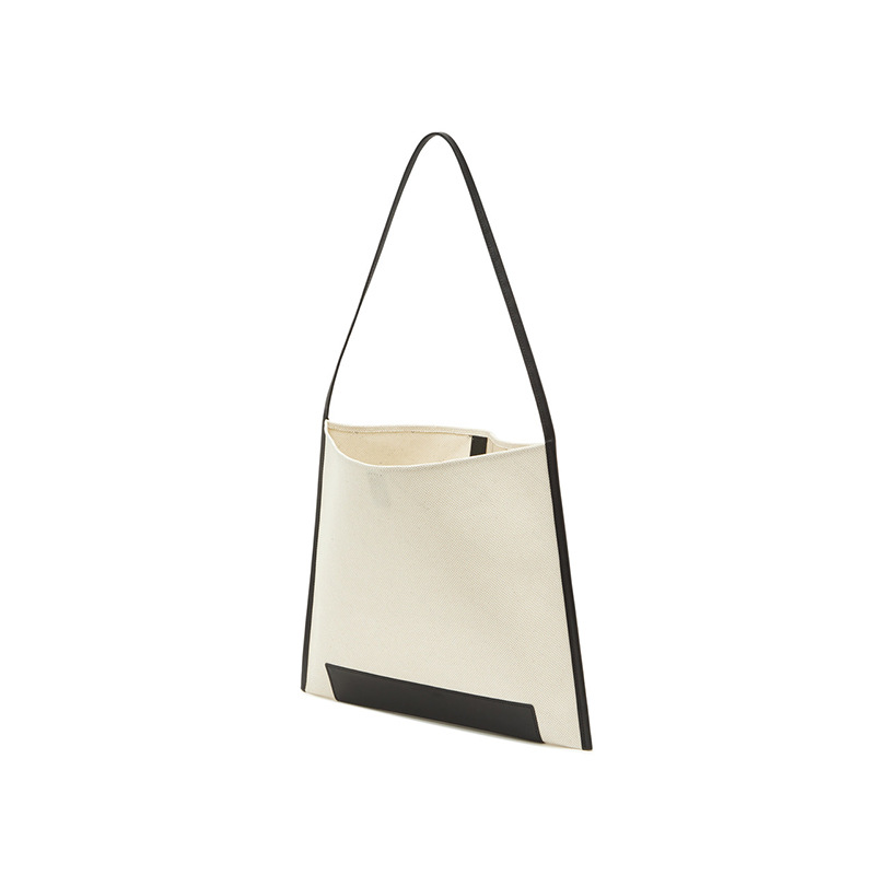 Retro One-shoulder Canvas Stitching Shopping Women's Bag
