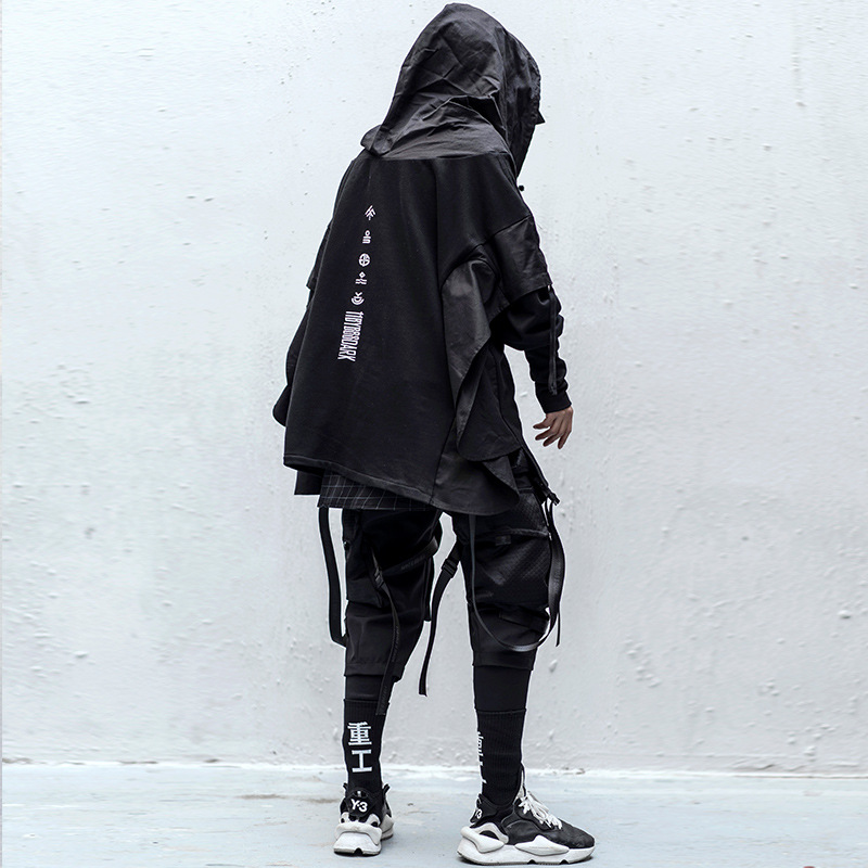 Men's Dark Tactical Functional Strap Overalls