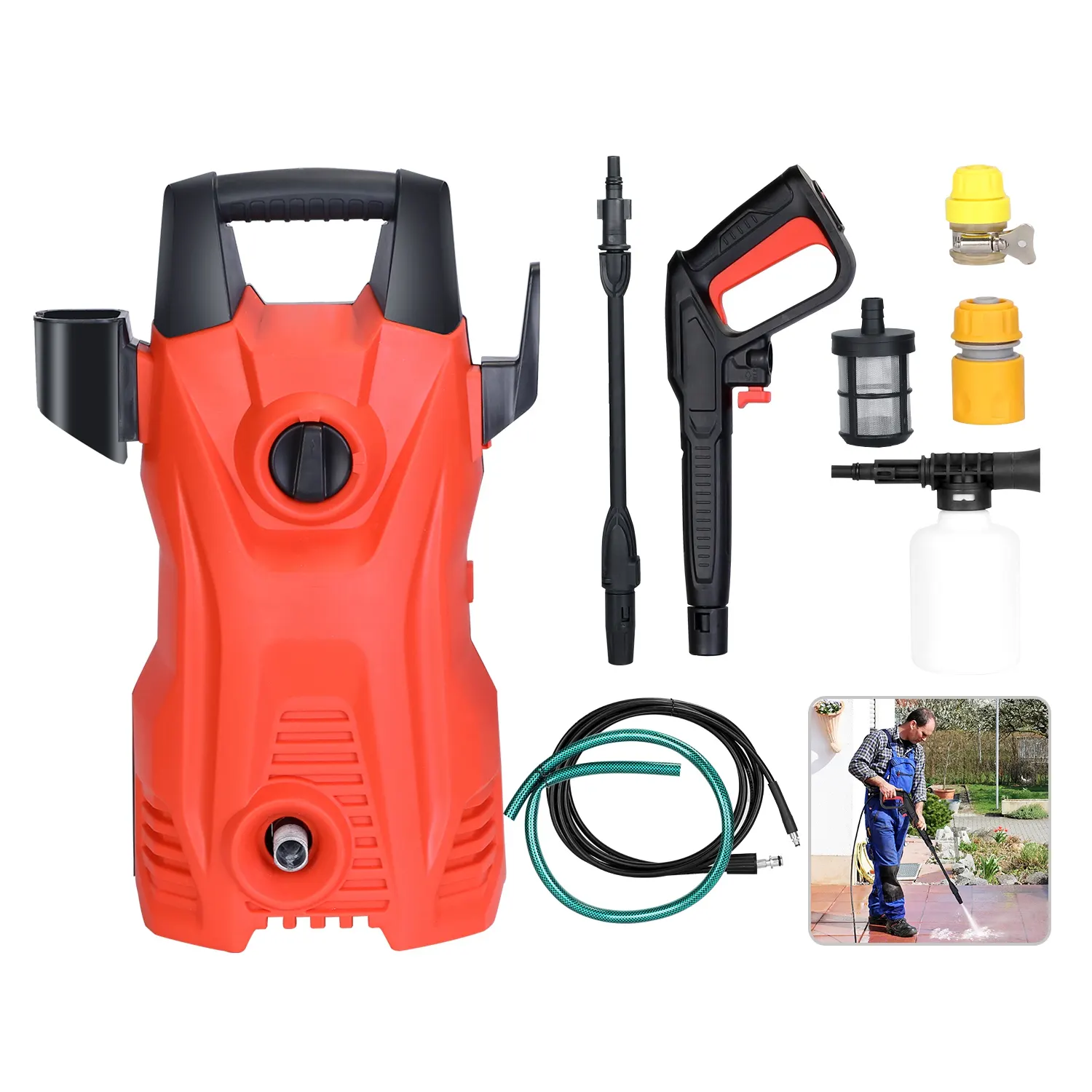 Electric High Pressure Washer 1740PSI Powerful Car