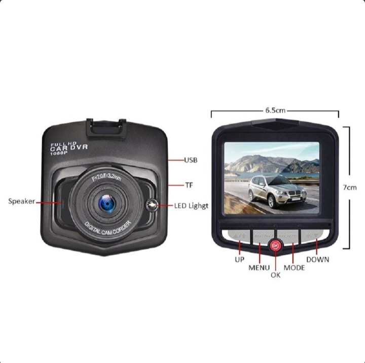 2.4 '' full HD 1080p dash cam voiture DVR caméra avant ou arrière vision nocturne – Image 3