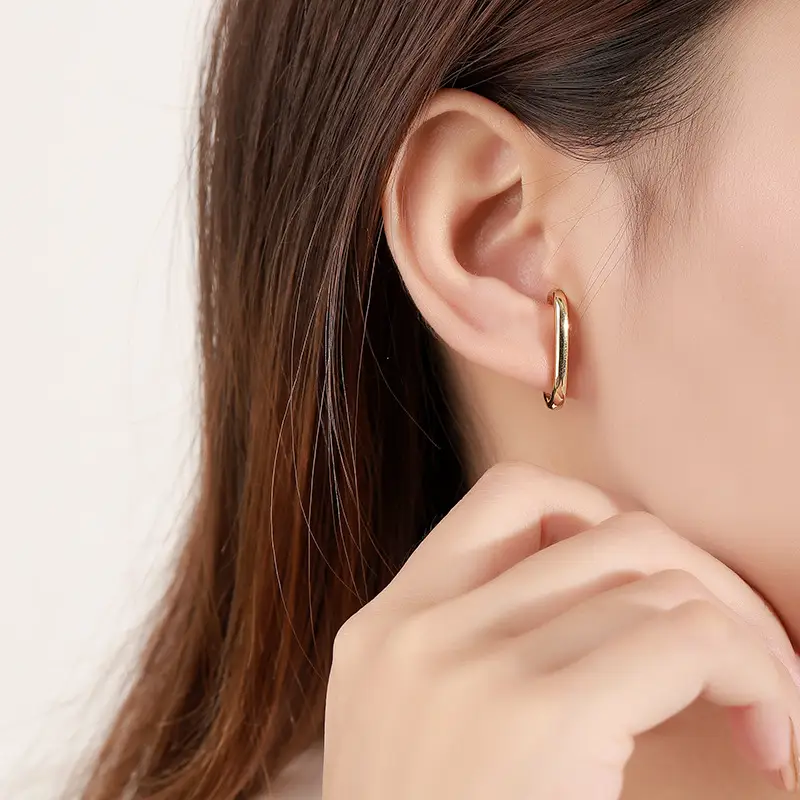 Dark Wind 925 Sterling Silver Women's Retro Earrings