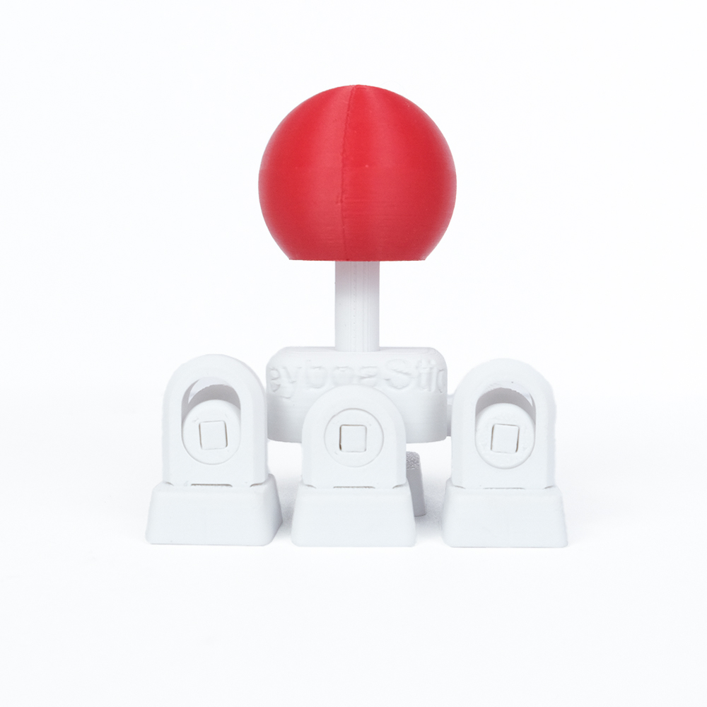 1PC 3D Printed Joystick Keyboard Keycap Set, Creative Red Ball Rocker Keycap For Compatible Mechanical Keyboards, Gaming Desk Accessory 7