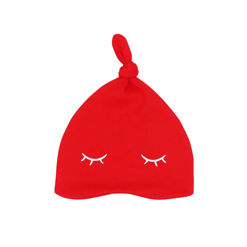 Tail Squinted Beanie Hedging - Red