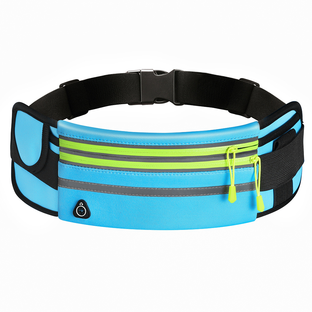 Wasserdichte Sport-Lauf-Bauchtasche mit doppeltem Reißverschluss - Bild 9 von 9