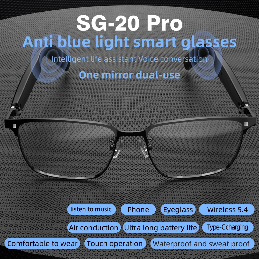 Smart Glasses Smart Eyewear Step Into The World High Definition UV Resistant Lenses HIFI Sound