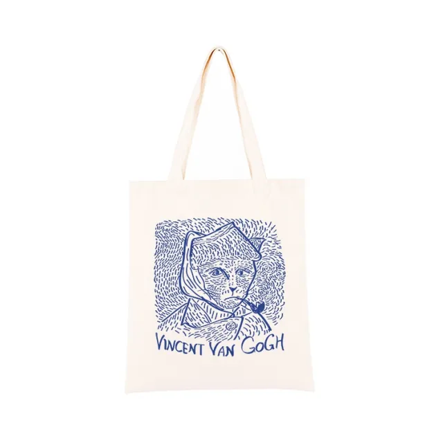 Cat Art History Art Canvas Bag Female Summer Style3 Medium - Shop at LoveMi