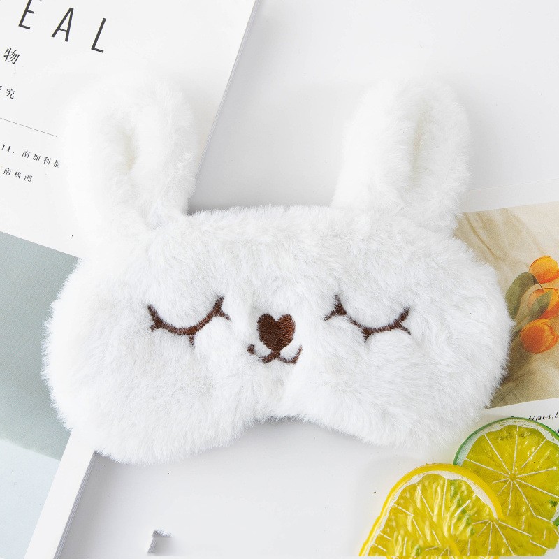 White Closing Eye Rabbit