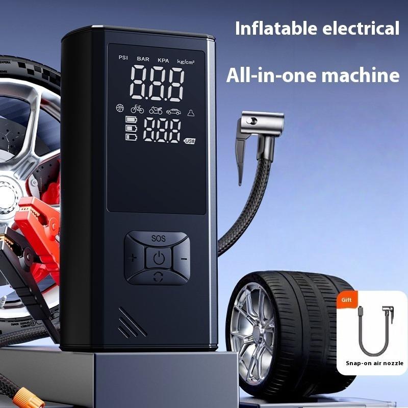 Portable Wireless Car Tire Inflator  Suitable For Cars, Motorcycles, Bicycles, And Sports Balls Features Digital Pressure Gauge, Auto-Shutoff, Faster Inflation, Self-pickup Only — foto 8