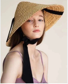 Strap Small Wave Woven Straw Hat