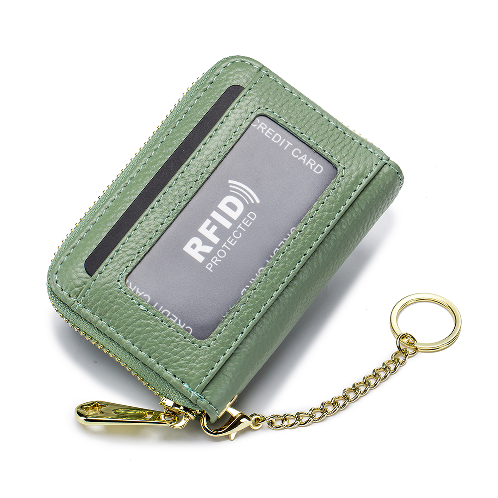Organ Zipper, Leather Bank Card Case, Key Case