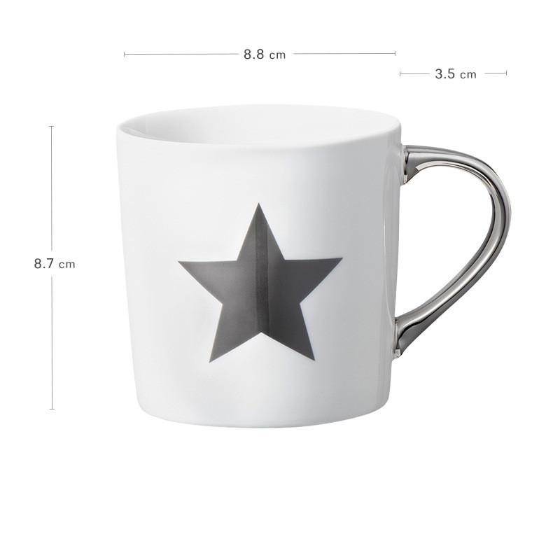 Creative Light Luxury Mug Personality Coffee Cup With Lid Spoon