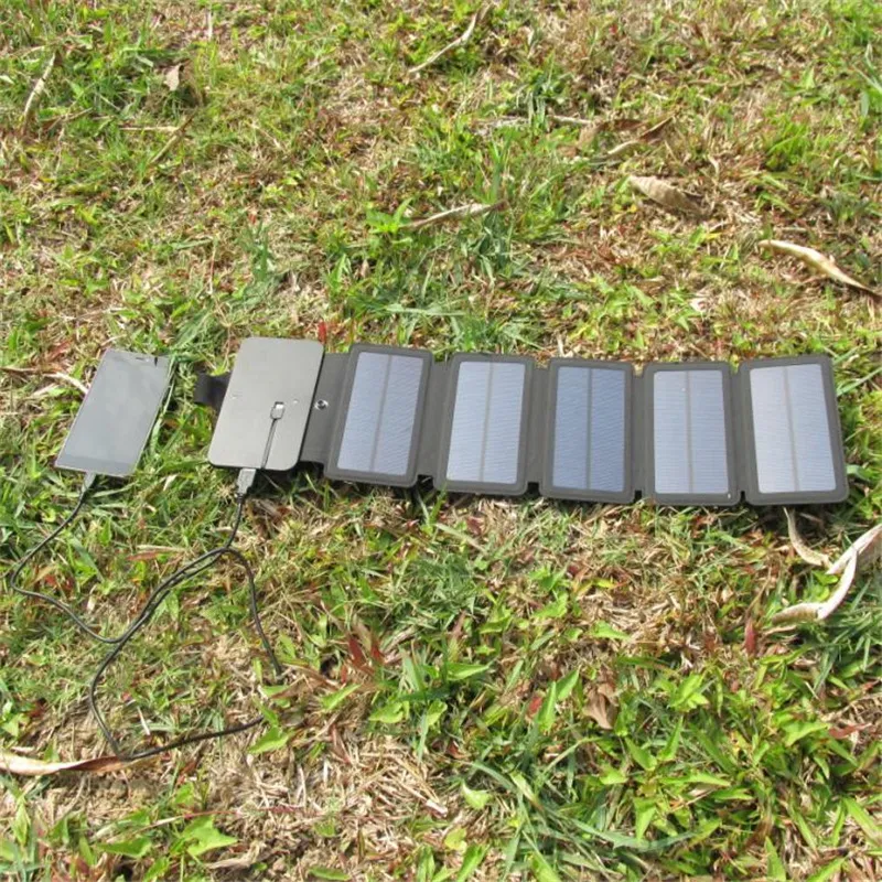 Outdoor Folding Solar Panel Charger Portable 5V 2.1A USB Output Devices Camp Hiking Backpack Travel Power Supply For Smartphones – image 9