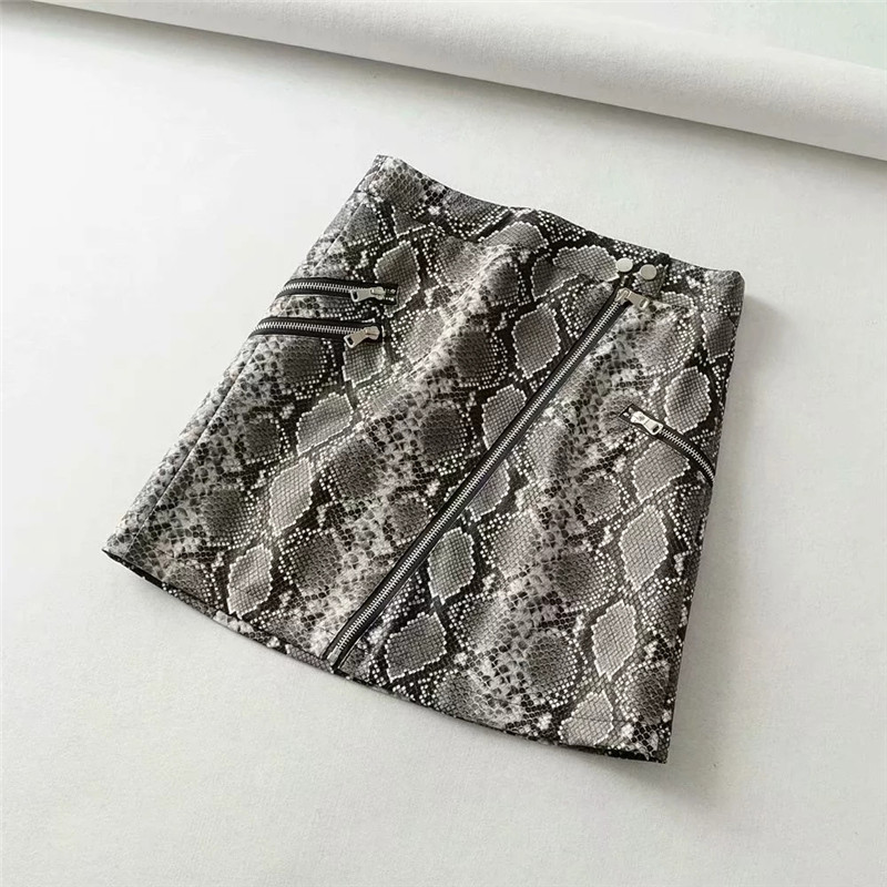 Title 5, Zip high waist snake print skirt. Elevate your ...