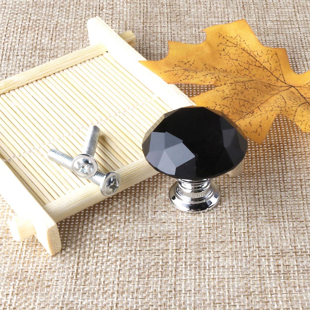 Gold Crystal Ball Knobs - Elegant Glass Pulls For Furniture & Cabinets — image 4
