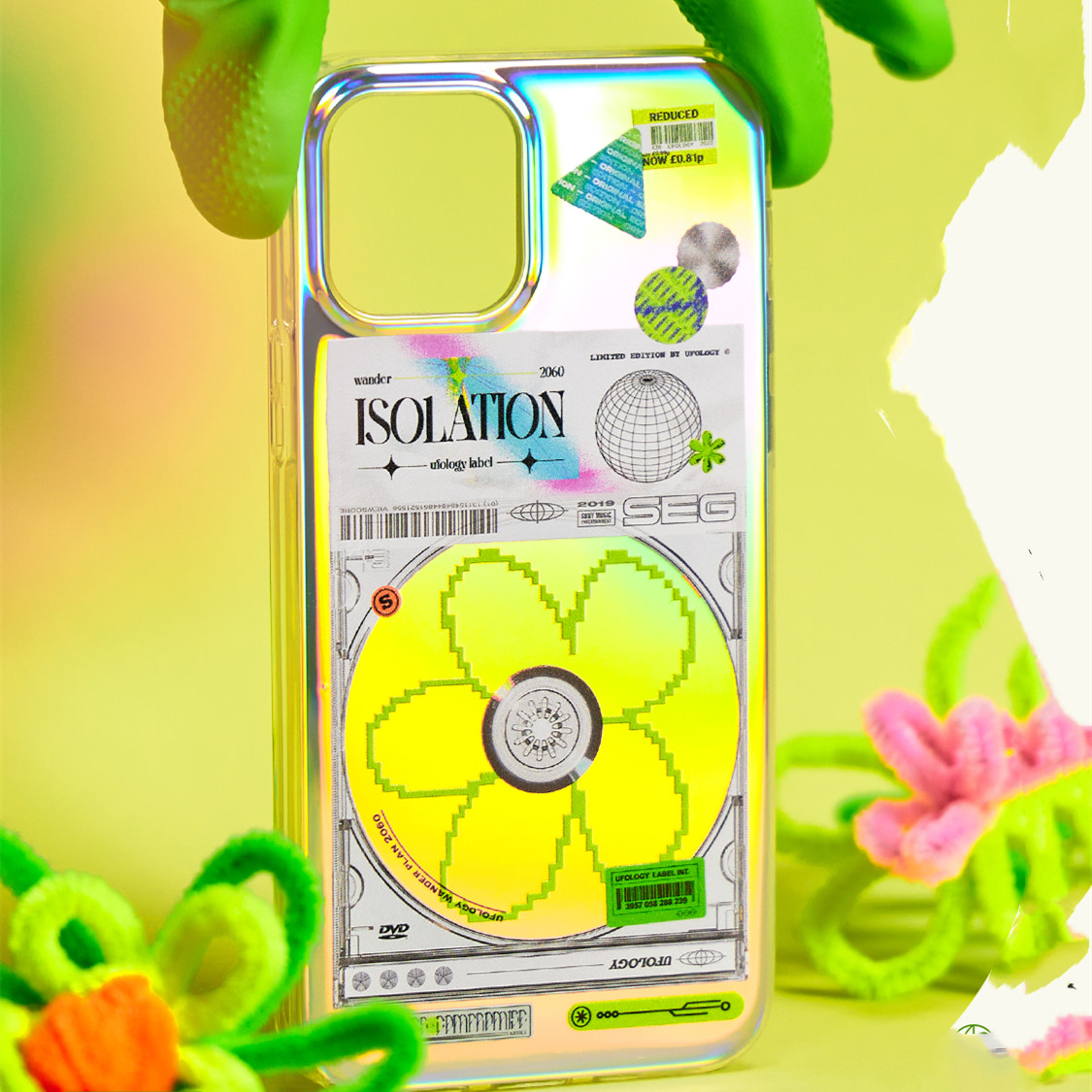 Funda iPhone 12 efecto CD láser protección