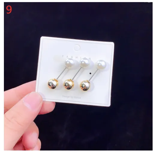 Brooch Pin Overalls Waist Opening Pearl Pin Buckle Clothes Fixed 9 Style - Shop at LoveMi