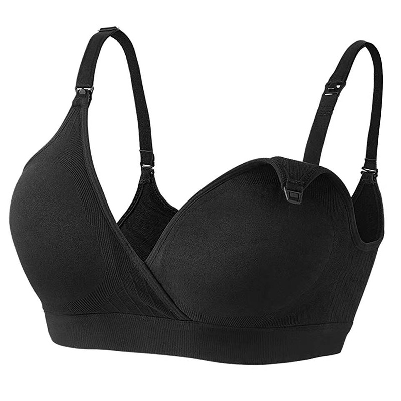 Title 3, Plus Size Crossover Nursing Bra Front Button of...