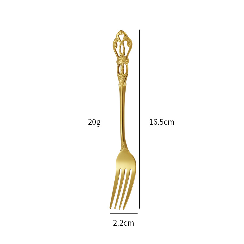 Gold center fork