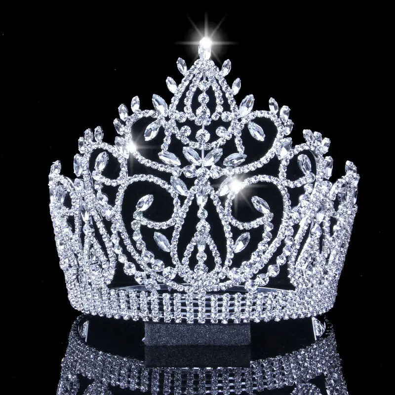 Bridal Crown Luxury Rhinestone Big Headdress