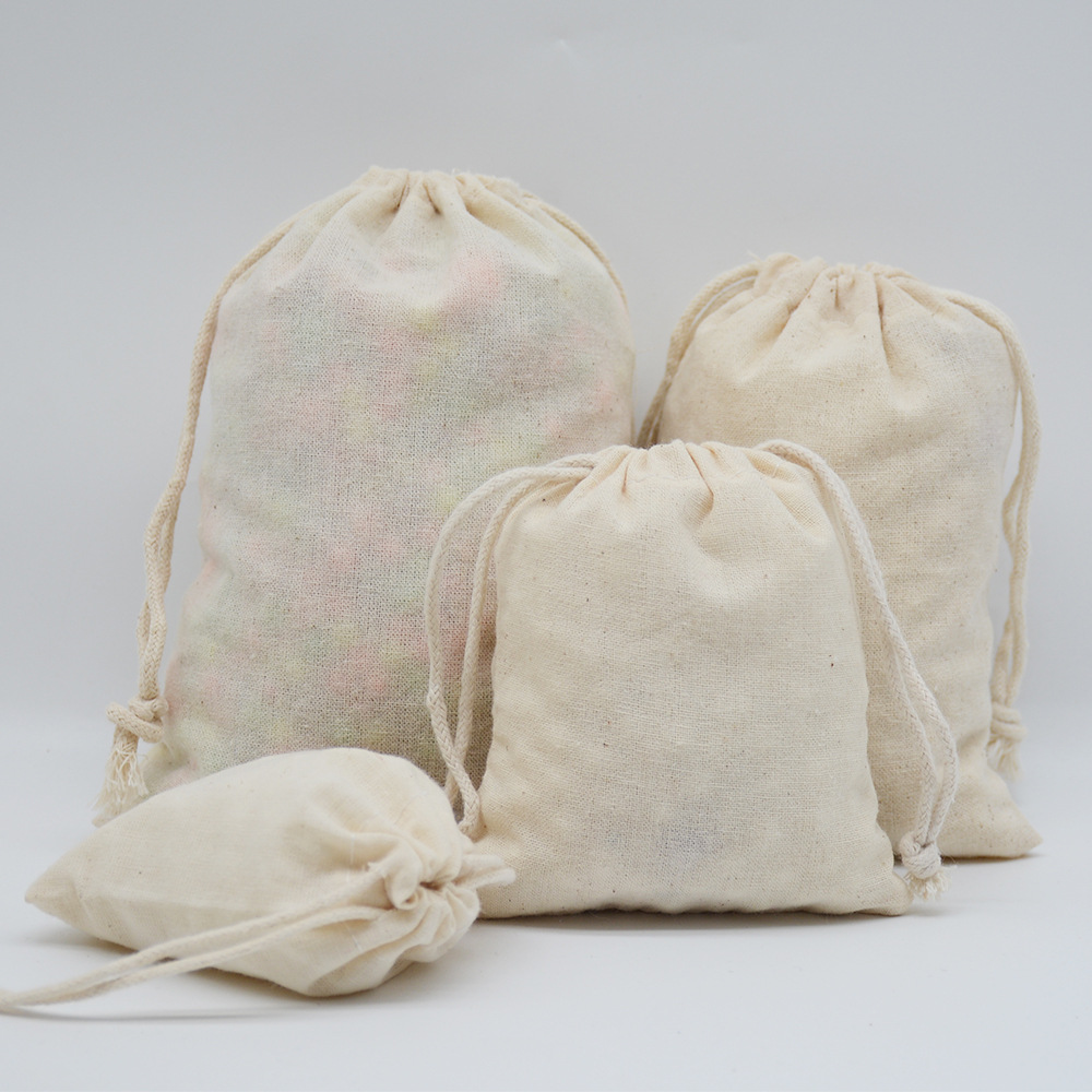 Drawstring Cloth Bag Pure Cotton Bundle Pocket Cotton Bag Ornaments