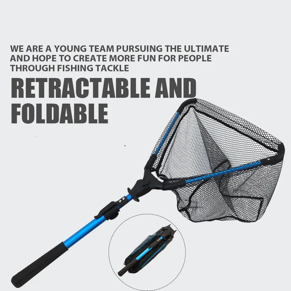 Aluminum Alloy Retractable Triangle Folding Hand Net