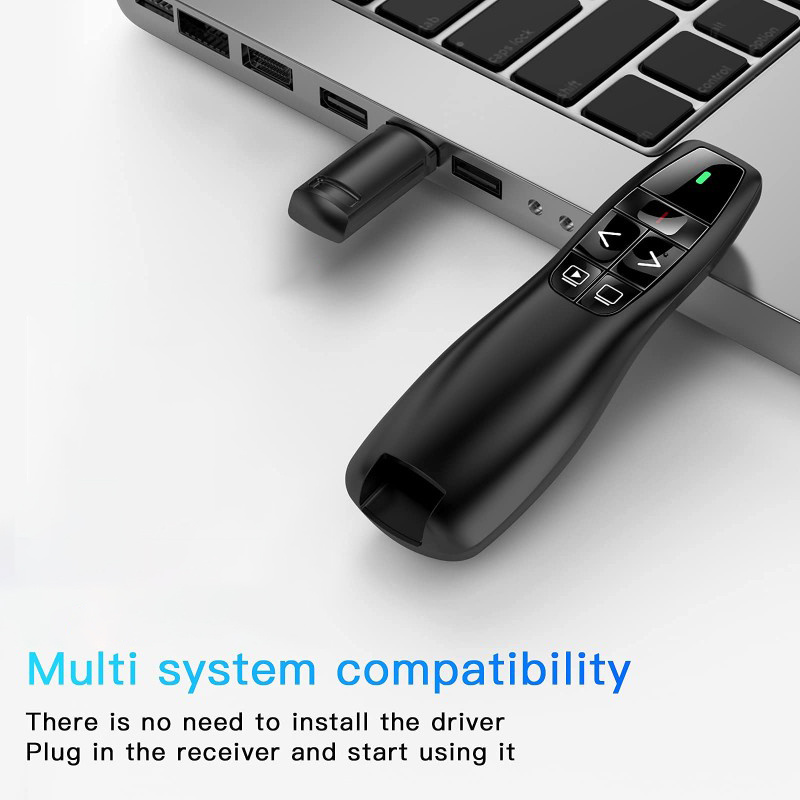 Conference Presentation Remote Control, Wireless 328-foot Range, Ergonomic