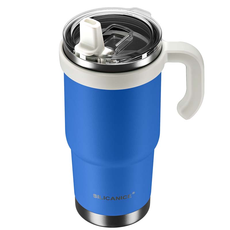 24 Oz Hygienic Tumbler, Leakproof Lid Prevents Mold, Removable Foldable Spout, Reinforced Base Fits Car Cup Holders For Travel And Gym