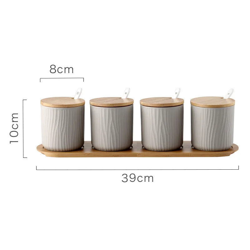 Ceramic seasoning jar - Grey