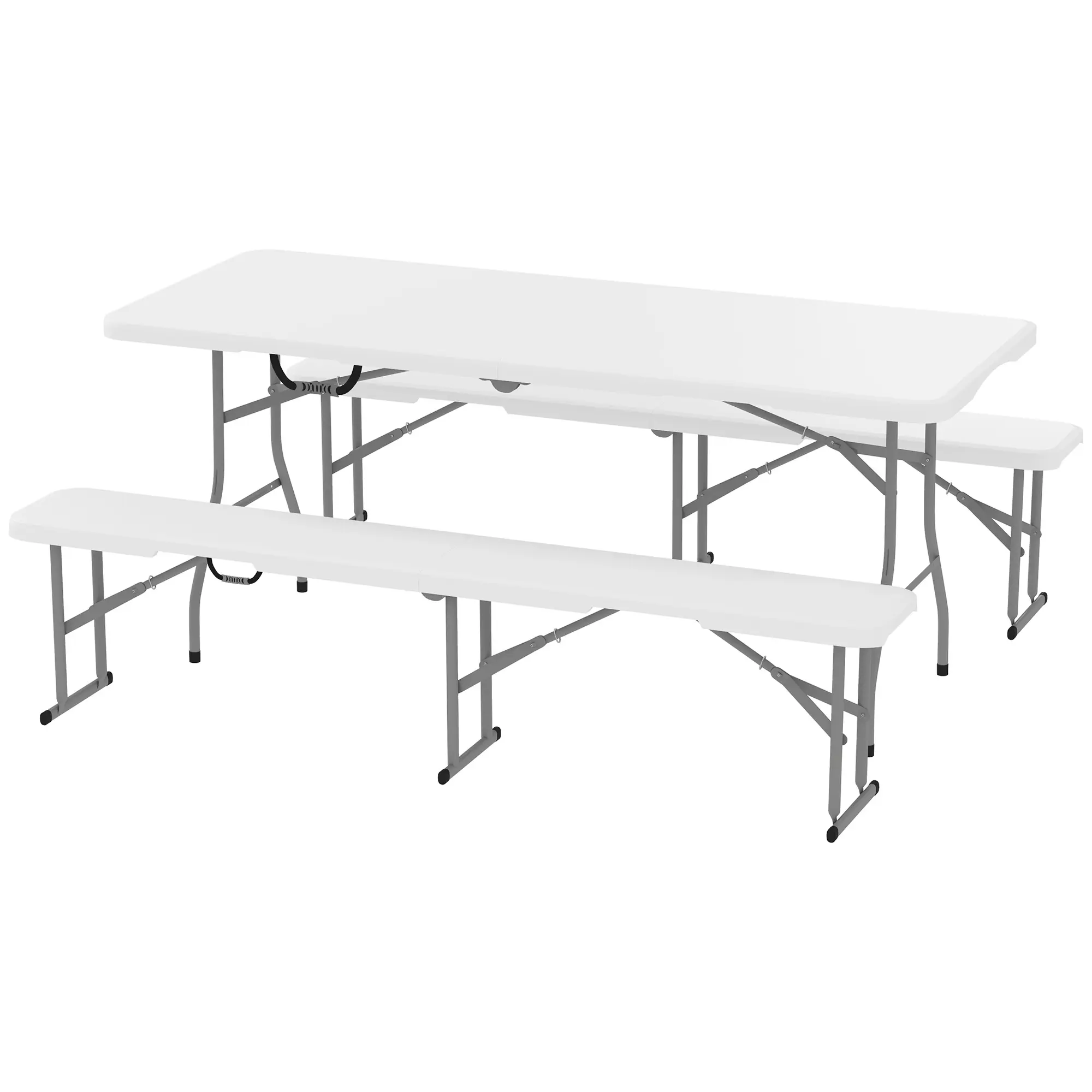 6FT Portable Camping Table And Chairs, Folding
