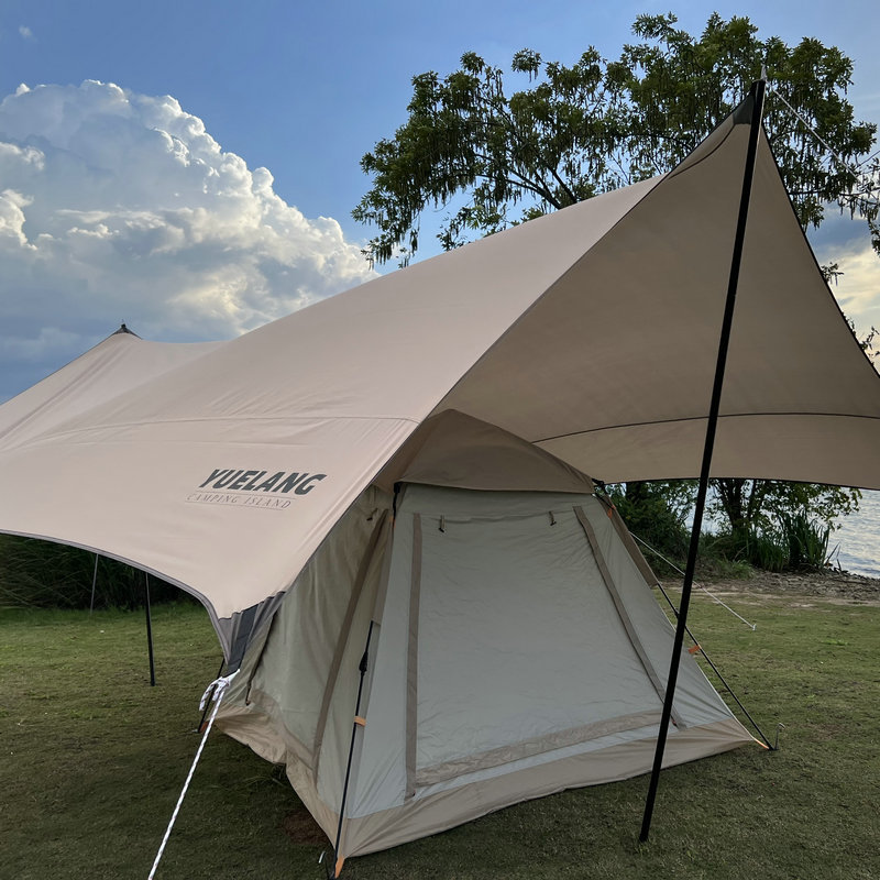 Oxford Cloth Camping Tent Sunshade and Rain Proof