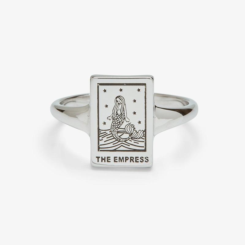 Vintage Simple Mermaid Engraved Ring