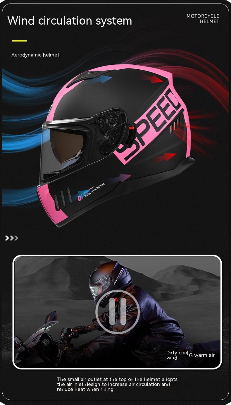 Title 4, Double Lens Full Face Helmet Four Seasons Ridin...