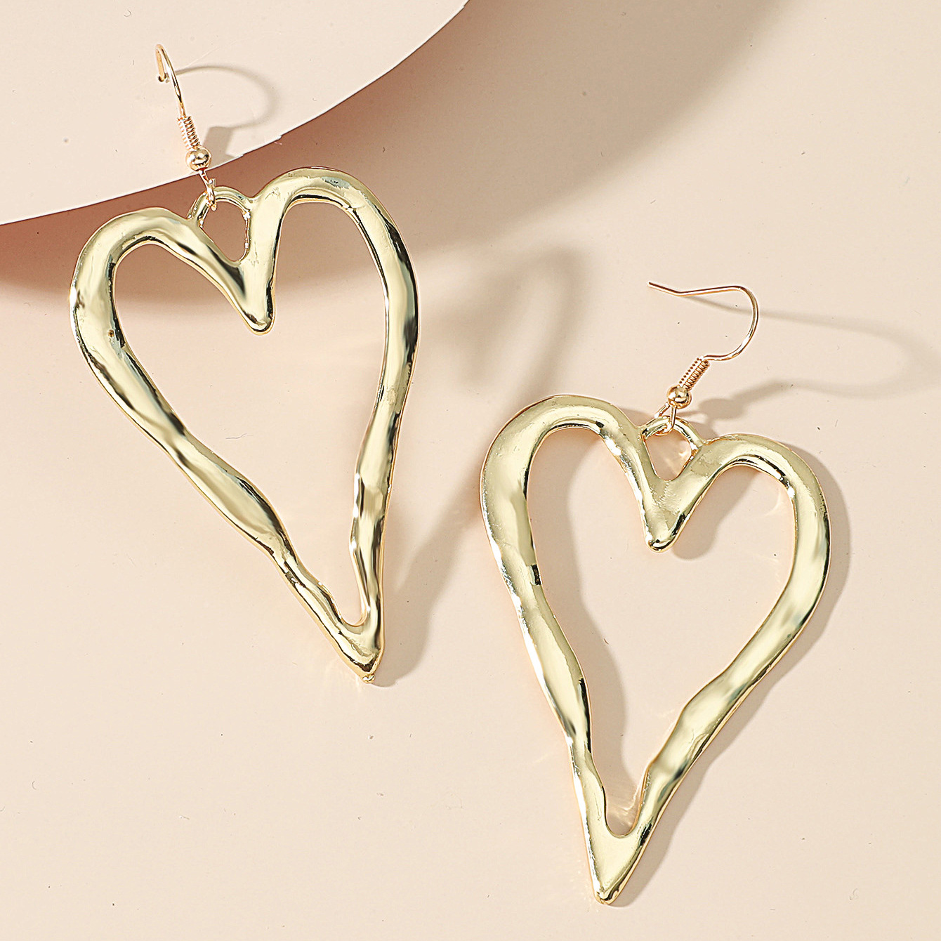 Title 3, Irregular With Personality Love Heart Earrings ...