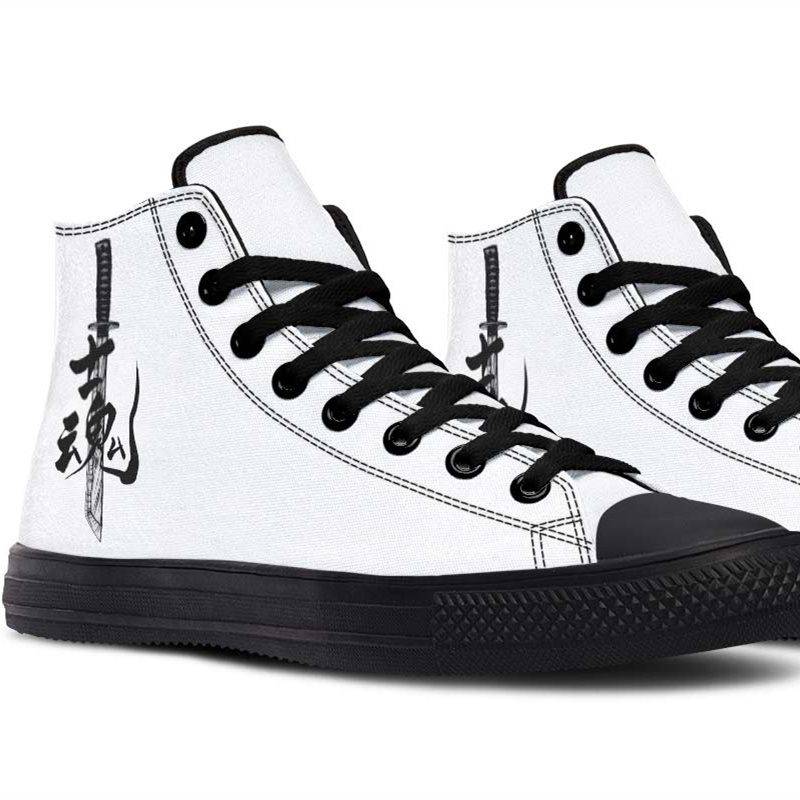 Printed Couple High-top Canvas Shoes