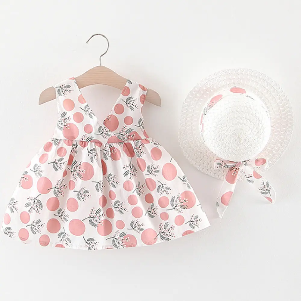 Girls' Summer Baby Short Sleeve Suit Skirt