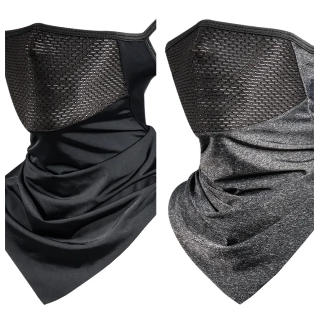 Summer Ice Silk Sunscreen Riding Ear Mask Breathable D Set - Shop at LoveMi
