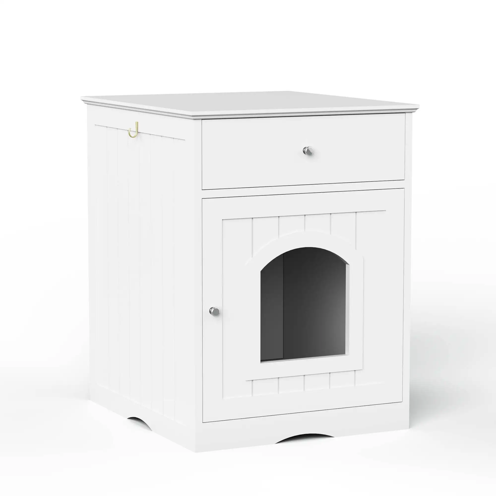 Wooden Pet House Cat Litter Box Enclosure