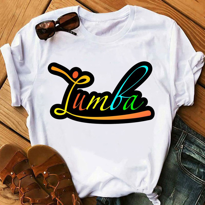 Title 2, Dance Short Sleeve Zumba Printed Short Sleeve T...