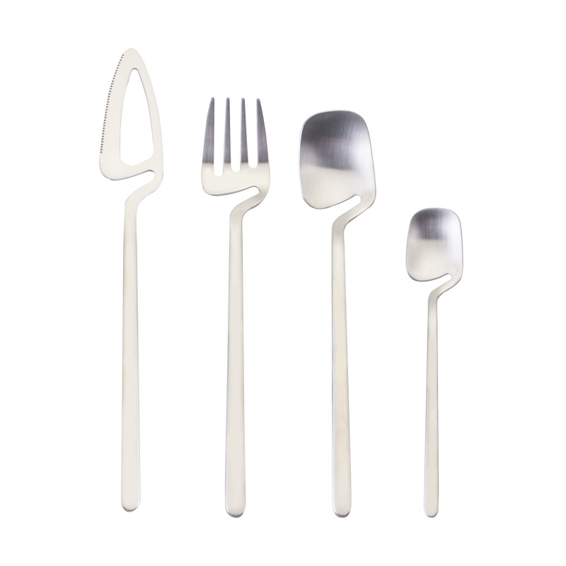 Title 1, Stainless steel tableware spoon, simple persona...